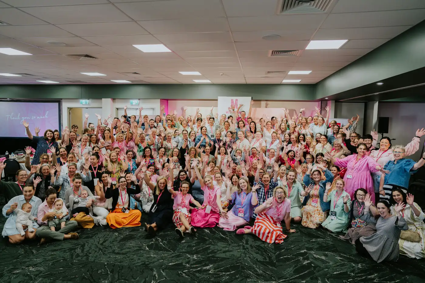 Hundreds of Motherland Village mums together